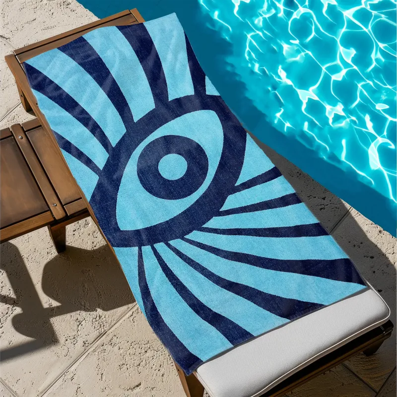 Πετσέτα Θαλάσσης Βαμβακερή 100% Αιγύπτου 90x170 013008011Σ53