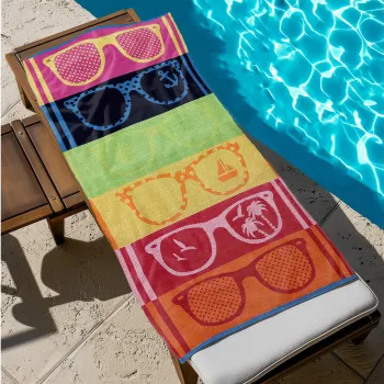 Πετσέτα Θαλάσσης Βαμβακερή 100% Αιγύπτου 90x170 013008011Σ60