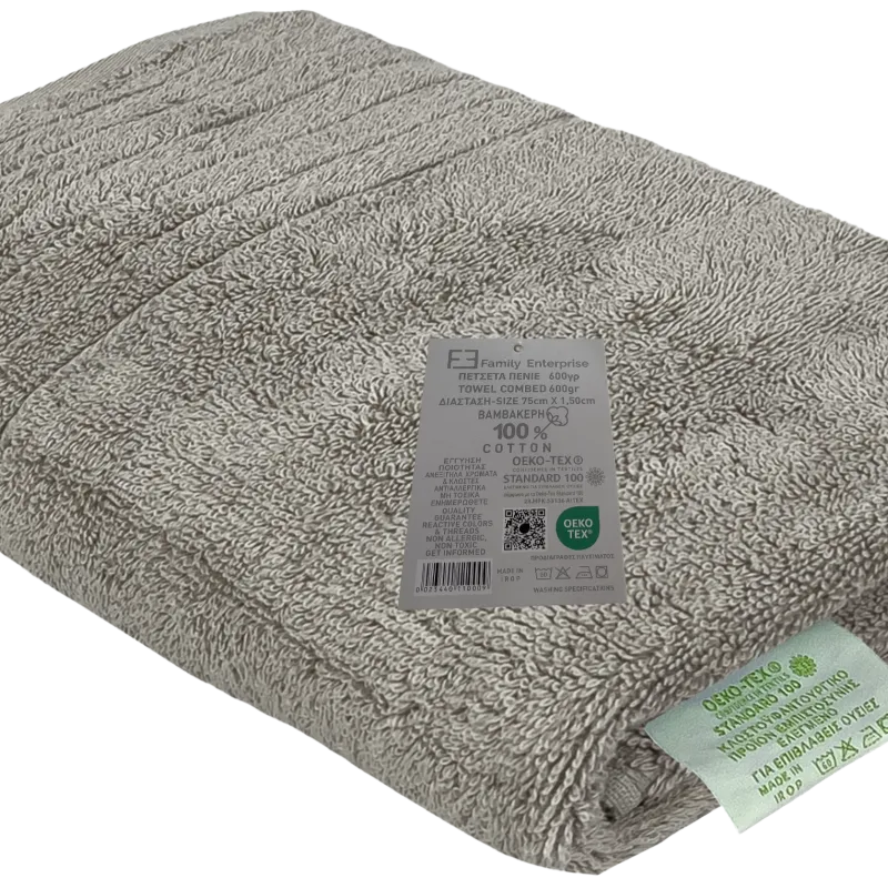 Πετσέτα Σώματος 70 Χ 140 Πενιέ Βαμβακερή 100% 600γρ 002336011X10
