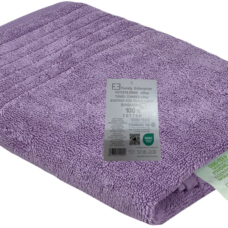 Πετσέτα Σώματος 70 Χ 140 Πενιέ Βαμβακερή 100% 600γρ 002336011X7