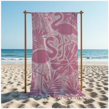 Πετσέτα Θαλάσσης 90x185 Βαμβακερή 100% Πεστεμάλ Αιγύπτου 013007011Σ110