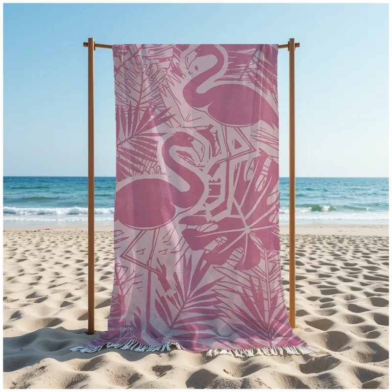 Πετσέτα Θαλάσσης 90x185 Βαμβακερή 100% Πεστεμάλ Αιγύπτου 013007011Σ110