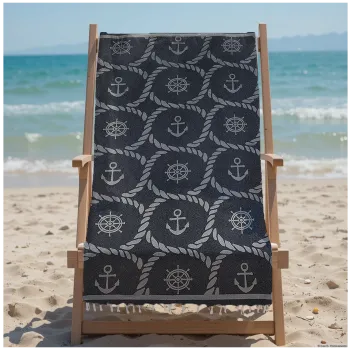 Πετσέτα Θαλάσσης 90x185 Βαμβακερή 100% Πεστεμάλ Αιγύπτου 013007011Σ104