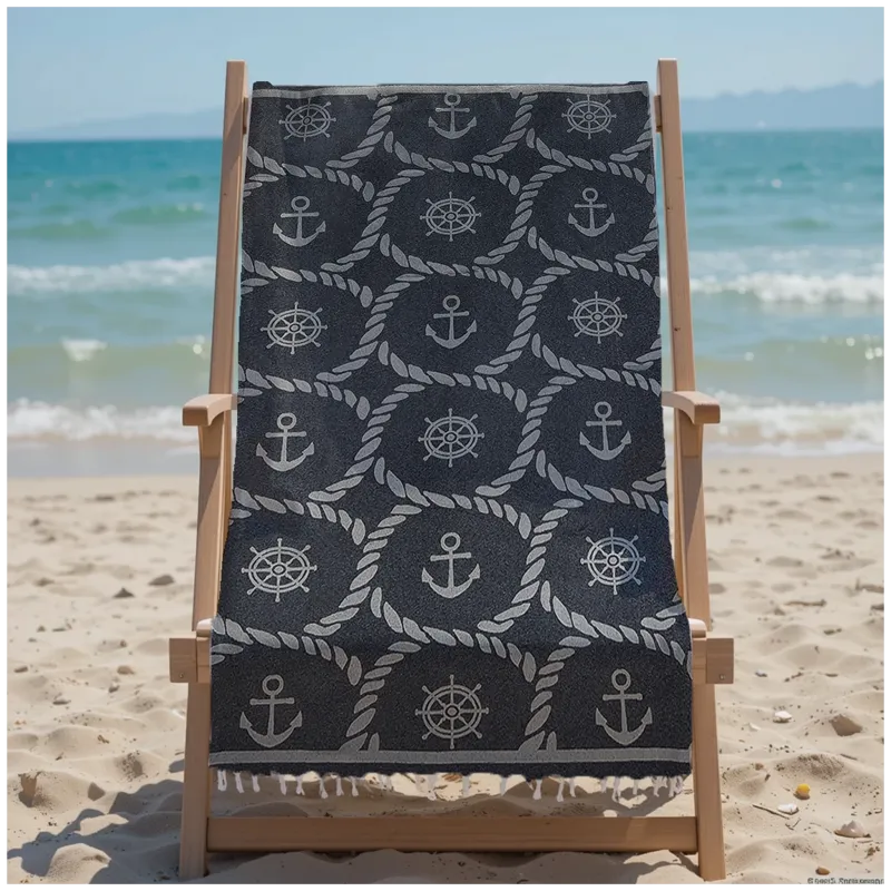 Πετσέτα Θαλάσσης 90x185 Βαμβακερή 100% Πεστεμάλ Αιγύπτου 013007011Σ104