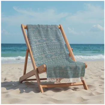 Πετσέτα Θαλάσσης 90x185 Βαμβακερή 100% Πεστεμάλ Αιγύπτου 013007011Σ106