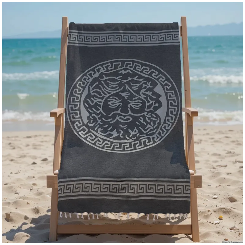 Πετσέτα Θαλάσσης 90x185 Βαμβακερή 100% Πεστεμάλ Αιγύπτου 013007011Σ108