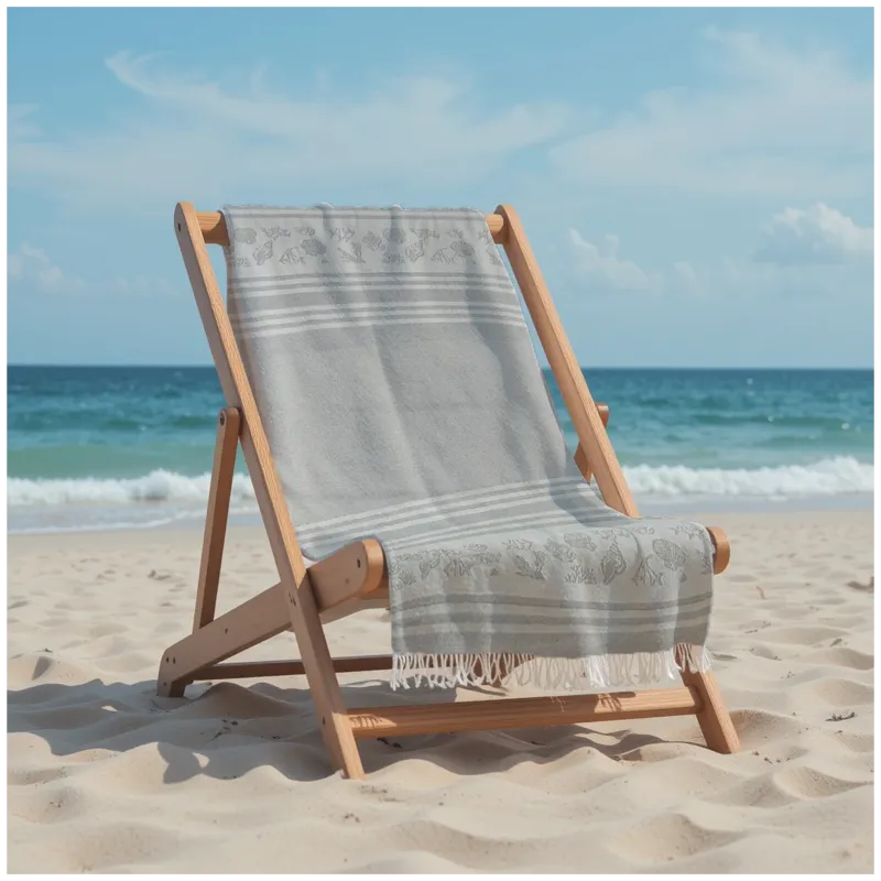 Πετσέτα Θαλάσσης 90x185 Βαμβακερή 100% Πεστεμάλ Αιγύπτου 013007011Σ99