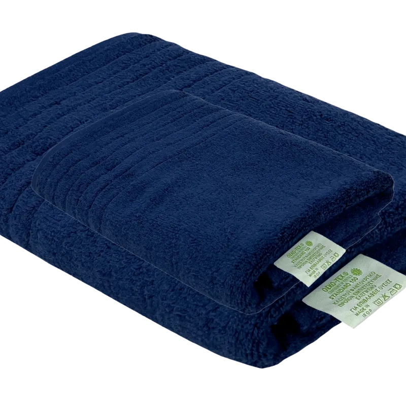 Σετ 2τμχ Πετσέτες Μπάνιου 70 Χ 140 - Χεριών 30 Χ 45 600γρ Πενιέ Βαμβακερές 100% 002349011Χ1