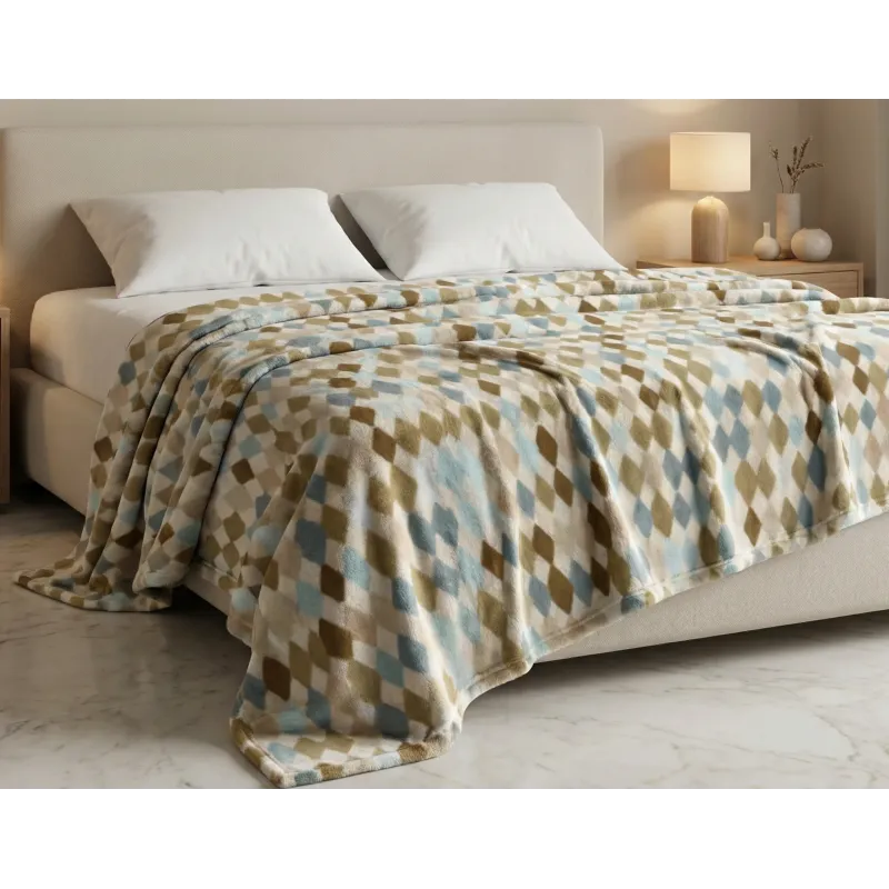 Fleece Κουβέρτα Υπέρδιπλη 220x240 Εμπριμέ 001052011Σ41
