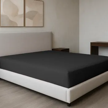 Σεντόνι υπέρδιπλο με λάστιχο Βαμβακερό 100% 180x200+35 μονόχρωμο 007440011Χ80