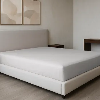 Σεντόνι υπέρδιπλο με λάστιχο Βαμβακερό 100% 180x200+35 μονόχρωμο 007440011Χ82