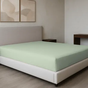 Σεντόνι υπέρδιπλο με λάστιχο Βαμβακερό 100% 180x200+35 μονόχρωμο 007440011Χ87