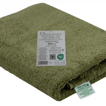 Πετσέτα Σώματος 70 Χ 1,30 Πενιέ Βαμβακερή 100% 450γρ 002186011Χ43