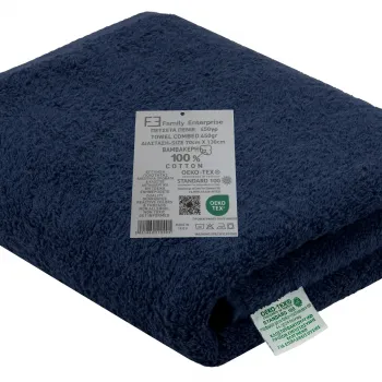 Σετ 2τμχ Πετσέτες Προσώπου 50 Χ 80 και Μπάνιου 70 Χ 130 450γρ Πενιέ Βαμβακερές 100% 012088011X49