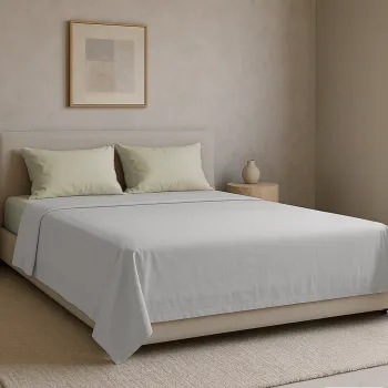 Σετ σεντόνια 4τμχ υπέρδιπλα 240x270 Βαμβακερά 100% μονόχρωμα 007446011Χ85-82-1