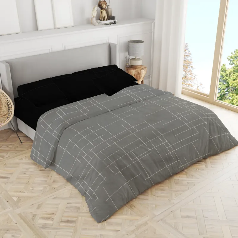 Σετ σεντόνια 3τμχ μονά Βαμβακερά 100% 170x270 εμπριμέ 007444011Σ68Χ80-1