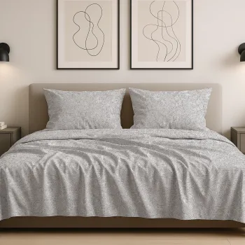 Σετ 3 τμχ σεντόνι υπέρδιπλο 2,40 Χ 2,70 χωρίς λάστιχο βαμβακερό 100% εμπριμέ 001001011Σ11