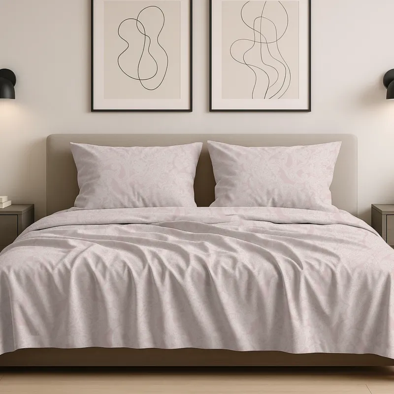 Σετ 3 τμχ σεντόνι υπέρδιπλο 2,40 Χ 2,70 χωρίς λάστιχο βαμβακερό 100% εμπριμέ 001001011Σ55