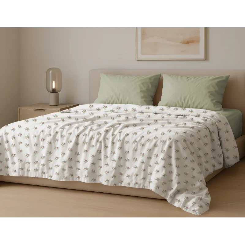 Σετ σεντόνια 4τμχ υπέρδιπλα 240x270-180x200+35 Βαμβακερά 100% εμπριμέ/μονόχρωμα 007443011Χ85Σ63