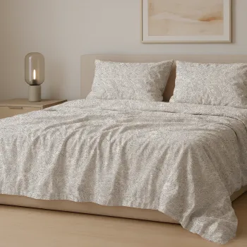 Σετ σεντόνια 4τμχ υπέρδιπλα 240x270-180x200+35 Βαμβακερά 100% εμπριμέ 007443011Σ11