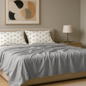 Σετ σεντόνια 4τμχ υπέρδιπλα 240x270 Βαμβακερά 100% εμπριμέ/μονόχρωμα 007443011Σ63Χ82-1