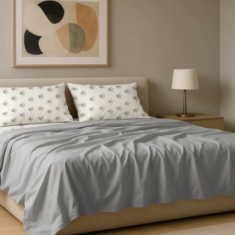 Σετ σεντόνια 4τμχ υπέρδιπλα 240x270 Βαμβακερά 100% εμπριμέ/μονόχρωμα 007443011Σ63Χ82-1