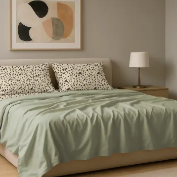 Σετ σεντόνια 4τμχ υπέρδιπλα 240x270 Βαμβακερά 100% εμπριμέ/μονόχρωμα 007443011Σ74Χ85-1