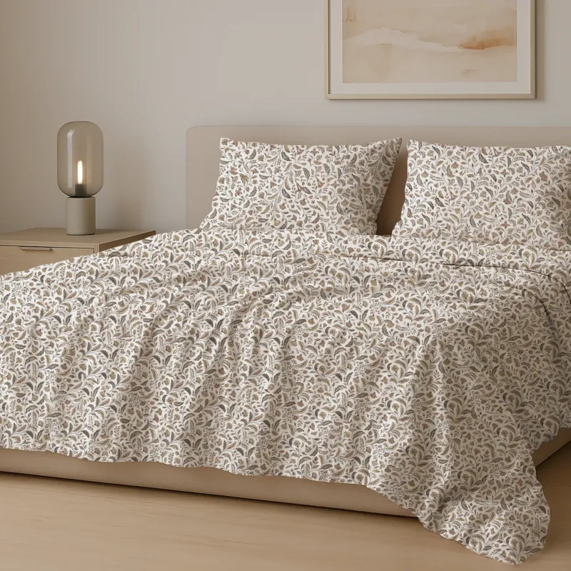 Σετ σεντόνια 4τμχ υπέρδιπλα 240x270-180x200+35 Βαμβακερά 100% εμπριμέ 007443011Σ75