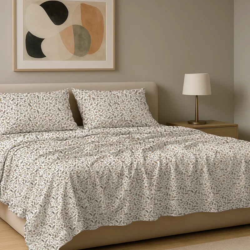 Σετ σεντόνια 4τμχ υπέρδιπλα 240x270 Βαμβακερά 100% εμπριμέ 007443011Σ75-1