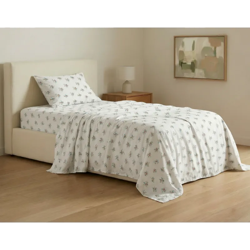 Σετ σεντόνια 3τμχ μονά Βαμβακερά 100% 170x270 / 110x200+35 εμπριμέ 007444011Σ63