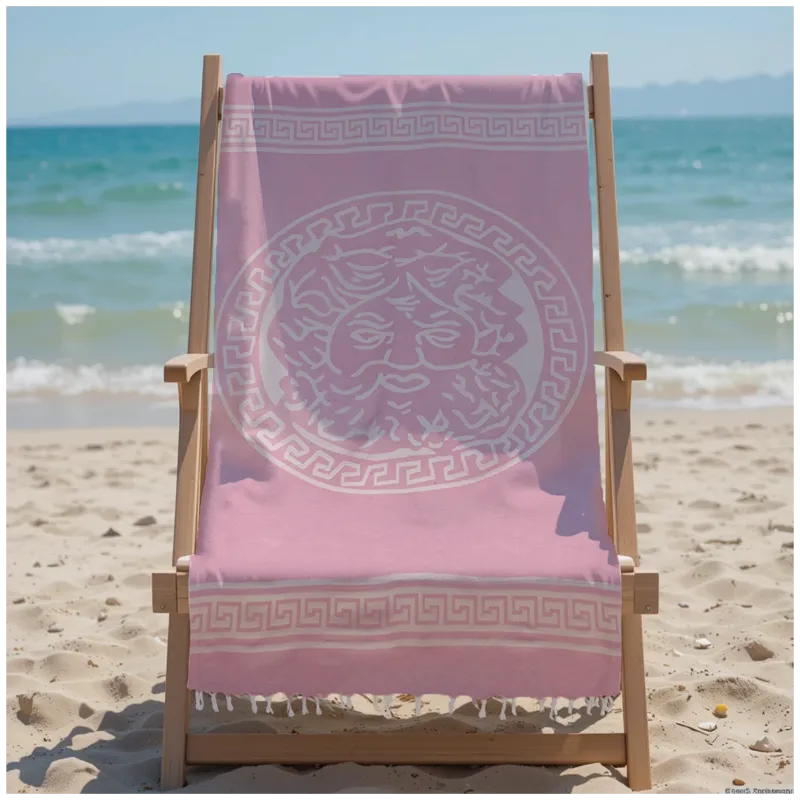 Πετσέτα Θαλάσσης 90x185 Βαμβακερή 100% Πεστεμάλ Αιγύπτου 013007011Σ107p