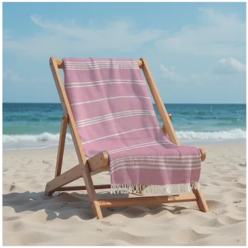 Πετσέτα Θαλάσσης 90x185 Βαμβακερή 100% Πεστεμάλ Αιγύπτου 013007011Σ115