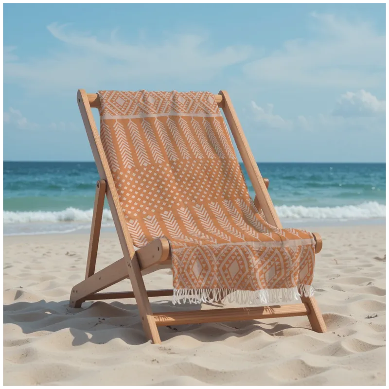 Πετσέτα Θαλάσσης 90x185 Βαμβακερή 100% Πεστεμάλ Αιγύπτου 013007011Σ117