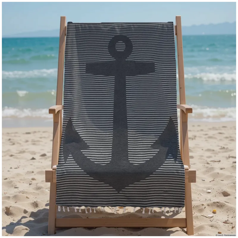 Πετσέτα Θαλάσσης 90x185 Βαμβακερή 100% Πεστεμάλ Αιγύπτου 013007011Σ122