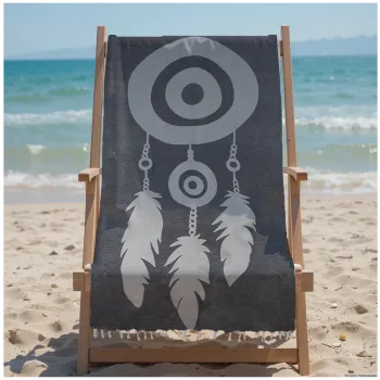 Πετσέτα Θαλάσσης 90x185 Βαμβακερή 100% Πεστεμάλ Αιγύπτου 013007011Σ125