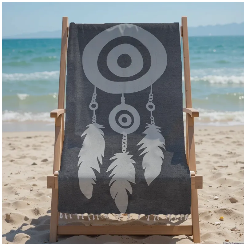 Πετσέτα Θαλάσσης 90x185 Βαμβακερή 100% Πεστεμάλ Αιγύπτου 013007011Σ125