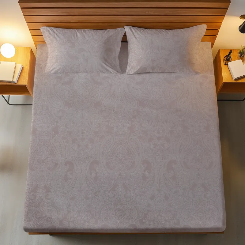 Σετ σεντόνι 3τμχ υπέρδιπλο με λάστιχο 180x200+35 Βαμβακερό 100% εμπριμέ 002047011Σ55