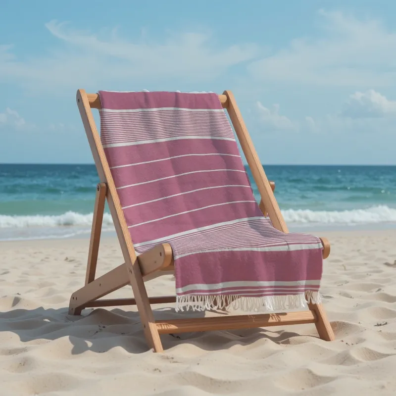 Πετσέτα Θαλάσσης 90x185 Βαμβακερή 100% Πεστεμάλ Αιγύπτου 013007011Σ123