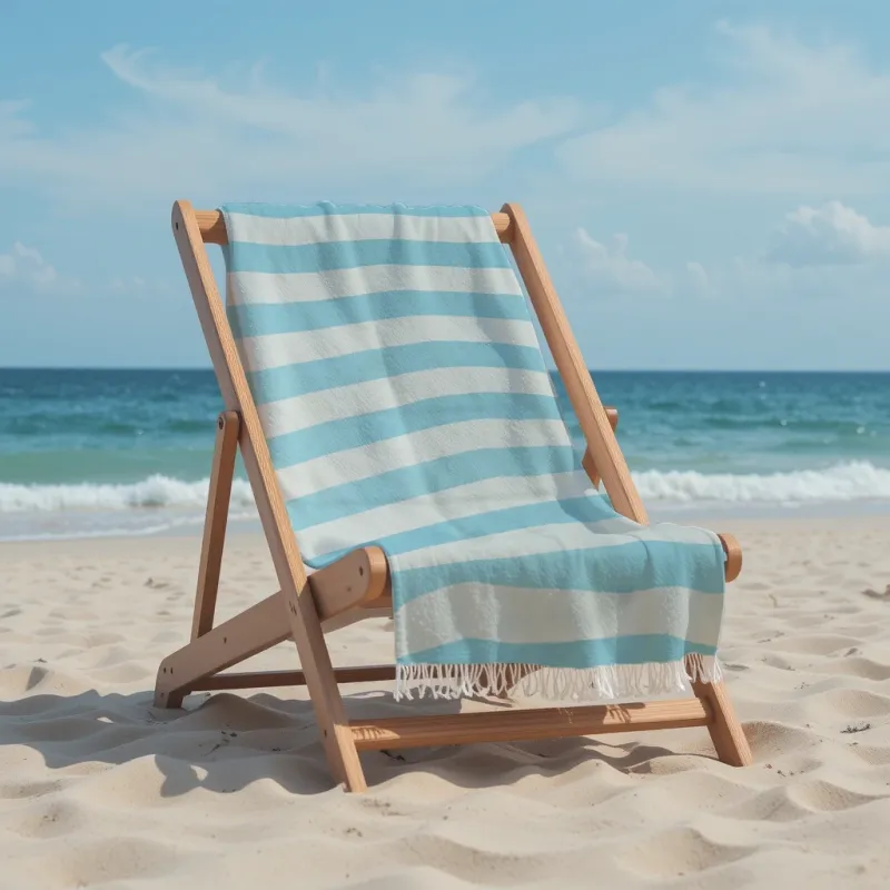 Πετσέτα Θαλάσσης 90x185 Βαμβακερή 100% Πεστεμάλ Αιγύπτου 013007011Σ126