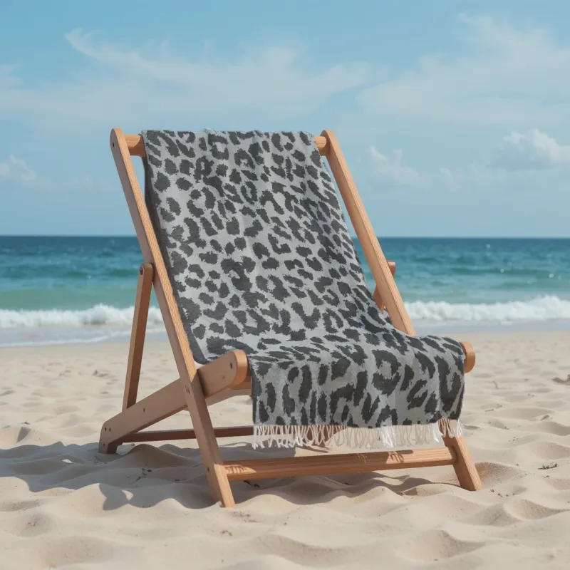 Πετσέτα Θαλάσσης 90x185 Βαμβακερή 100% Πεστεμάλ Αιγύπτου 013007011Σ86