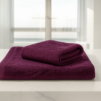 Σετ 2τμχ Πετσέτες Προσώπου 50 Χ 80 και Μπάνιου 70 Χ 130 450γρ Πενιέ Βαμβακερές 100% 012088011X38