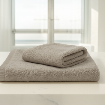 Σετ 2τμχ Πετσέτες Προσώπου 50 Χ 80 και Μπάνιου 70 Χ 130 450γρ Πενιέ Βαμβακερές 100% 012088011X40