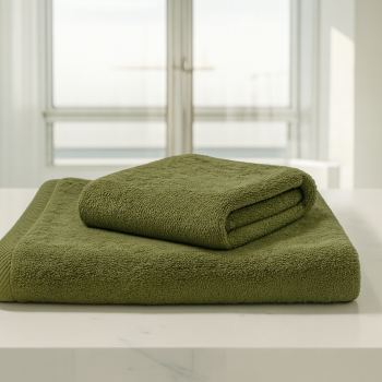 Σετ 2τμχ Πετσέτες Προσώπου 50 Χ 80 και Μπάνιου 70 Χ 130 450γρ Πενιέ Βαμβακερές 100% 012088011X43