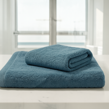 Σετ 2τμχ Πετσέτες Προσώπου 50 Χ 80 και Μπάνιου 70 Χ 130 450γρ Πενιέ Βαμβακερές 100% 012088011X47