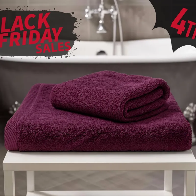 BLACK FRIDAY ΠΡΟΣΦΟΡΑ Σετ 4τμχ Πετσέτες Προσώπου 50 Χ 80 και Μπάνιου 70 Χ 130 450γρ Πενιέ Βαμβακερές 100%