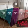 BLACK FRIDAY ΠΡΟΣΦΟΡΑ Σετ 2τμχ Κουβέρτες Βελουτέ Υπέρδιπλες Ζακάρ 220x240 001045011