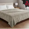 BLACK FRIDAY ΠΡΟΣΦΟΡΑ Σετ 2τμχ Κουβέρτες Βελουτέ Υπέρδιπλες Ζακάρ 220x240 001045011