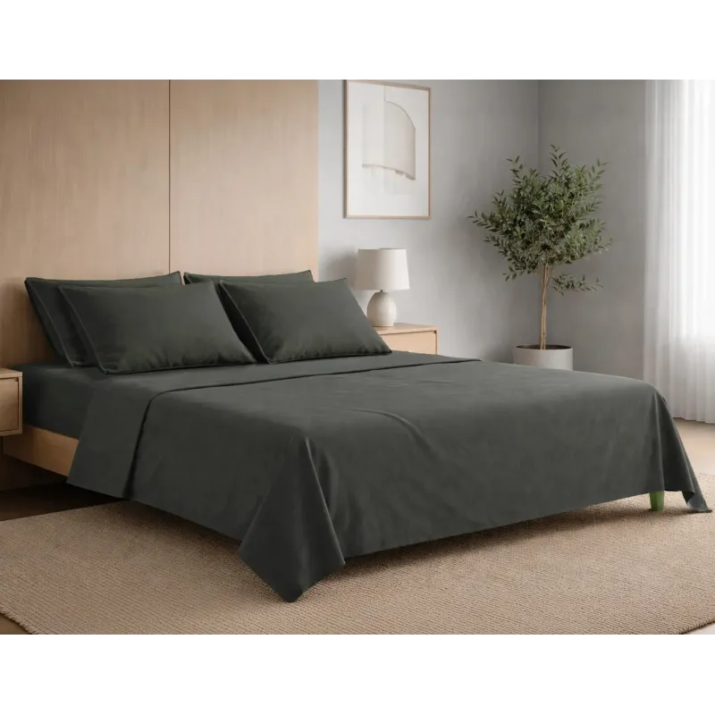 Σετ σεντόνια 6τμχ υπέρδιπλα 240×270-180×200+35 Βαμβακερά 100% 007008011Χ91