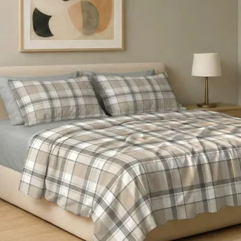 Σετ σεντόνια 6τμχ υπέρδιπλα 240x270-180x200+35 Βαμβακερά 100% εμπριμέ 007009011Χ82Σ82