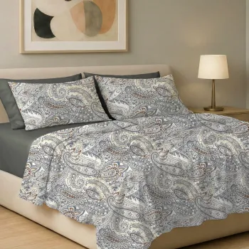Σετ σεντόνια 6τμχ υπέρδιπλα 240x270-180x200+35 Βαμβακερά 100% εμπριμέ 007009011Χ91Σ76